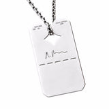 Louis Vuitton Dog Tag White Gold Pendant Necklace – Opulent Jewelers