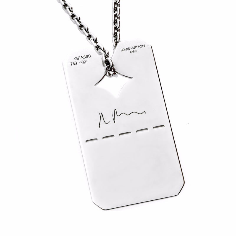 Louis Vuitton Dog Tag Pendant Necklace