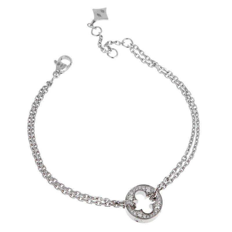 Louis Vuitton Empreinte Diamond White Gold Bracelet 0002119