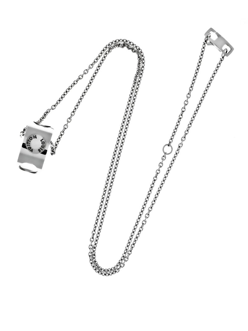 Louis Vuitton Empreinte White Gold Necklace Q93125