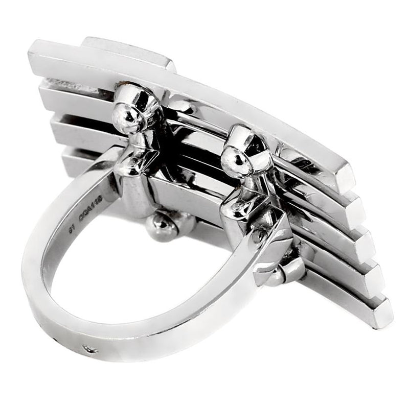 Louis Vuitton Flower Diamond White Gold Cocktail Ring