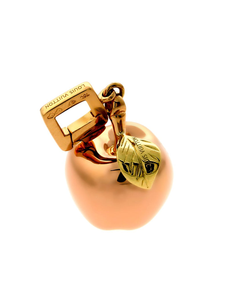 Louis Vuitton Gold Apple Charm Pendant 0000193