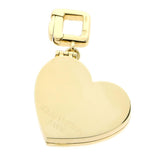 Louis Vuitton Heart Locket Gold Charm Pendant 0000197