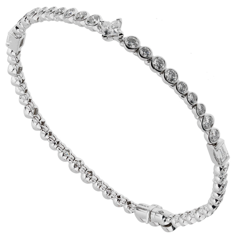 Authentic Louis Vuitton Silver Blossom Chain Bracelet