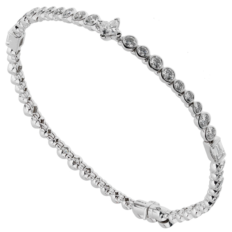 Louis Vuitton Monogram Bold Bracelet Silver Metal