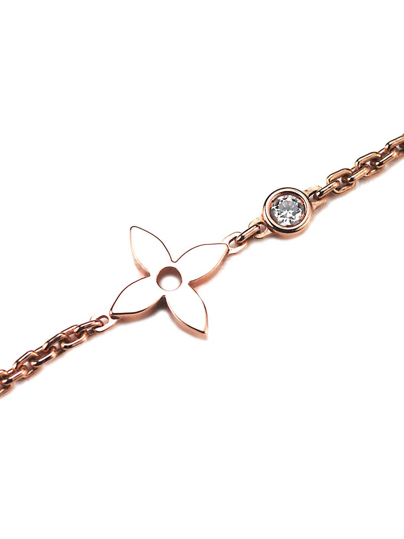 louis vuitton rose gold necklace