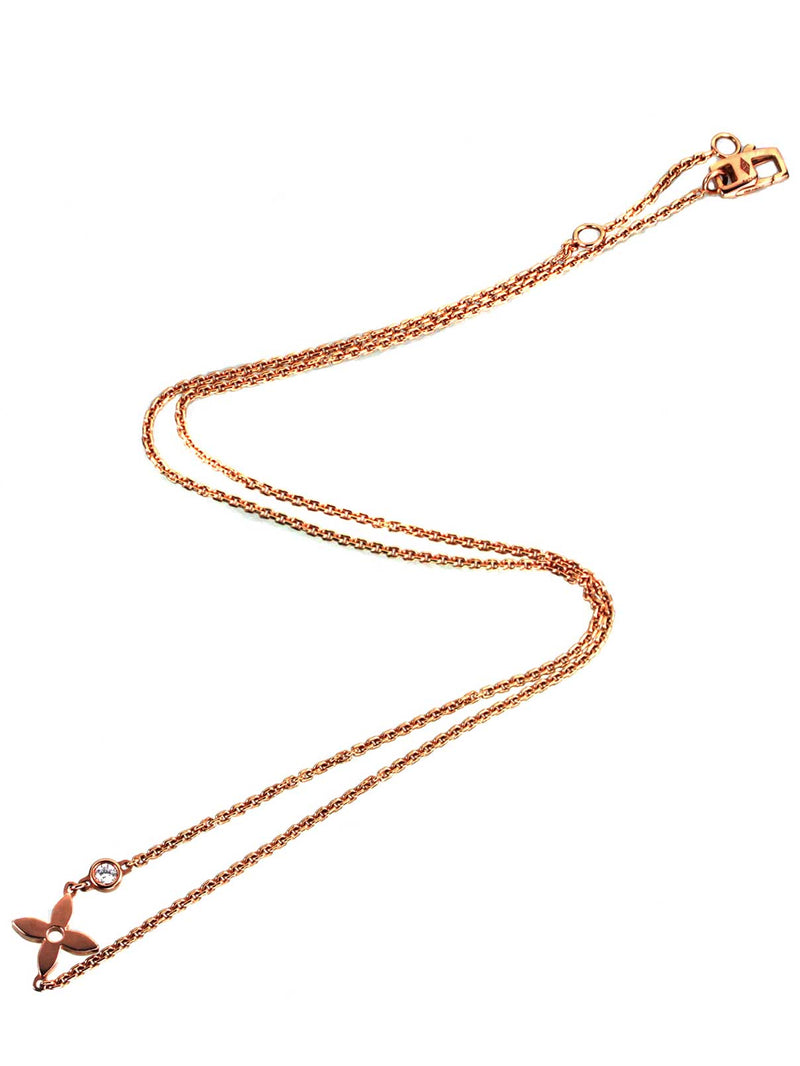 Louis Vuitton Idylle 18k Rose Gold Diamond Necklace LSV2863