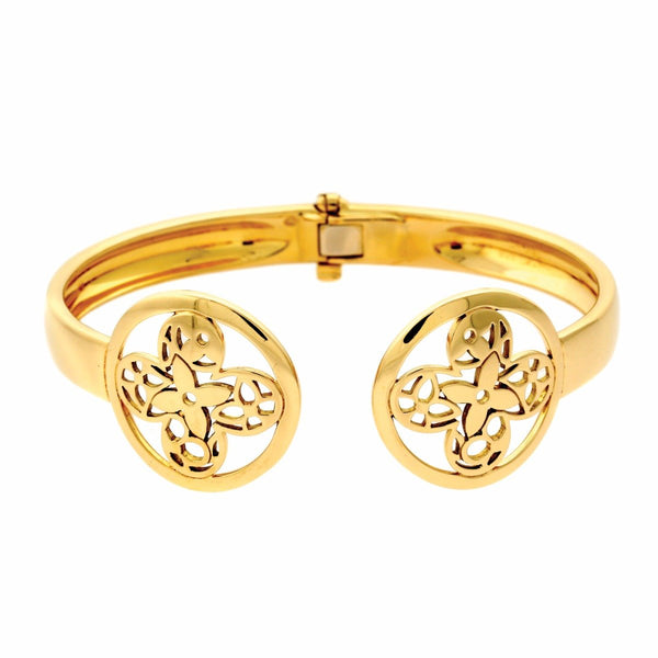 Louis Vuitton Monogram Gold Bangle Bracelet 0000570