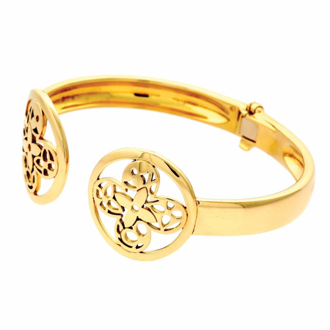 Louis Vuitton Diamond Gold Bangle Bracelet – Opulent Jewelers