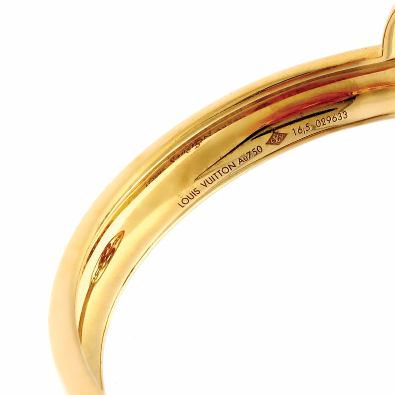 Louis Vuitton LV monogram bracelet bangles gold