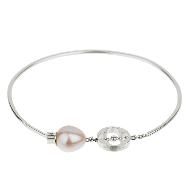 Louis Vuitton Monogram Pearl White Gold Bangle Bracelet 1lbv2881100by
