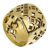 Louis Vuitton Monogram Yellow Gold Cocktail Band Ring 0003258