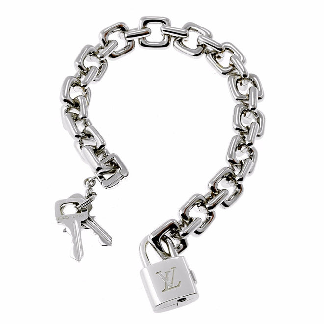 Louis Vuitton Pearls Bracelet Engraved Monogram Silver in Metal with  Silver-tone - US