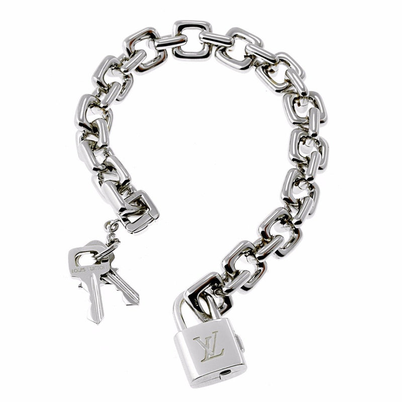 Louis Vuitton Silver and Black Charm Bracelet