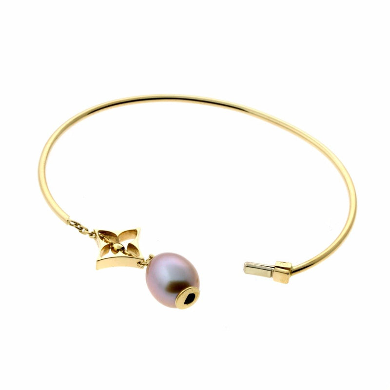 Louis Vuitton Pearl Monogram Yellow Gold Bracelet – Opulent Jewelers