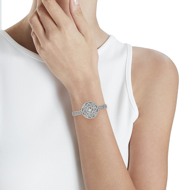 Louis Vuitton Secret White Gold Diamond Womens Watch 672as