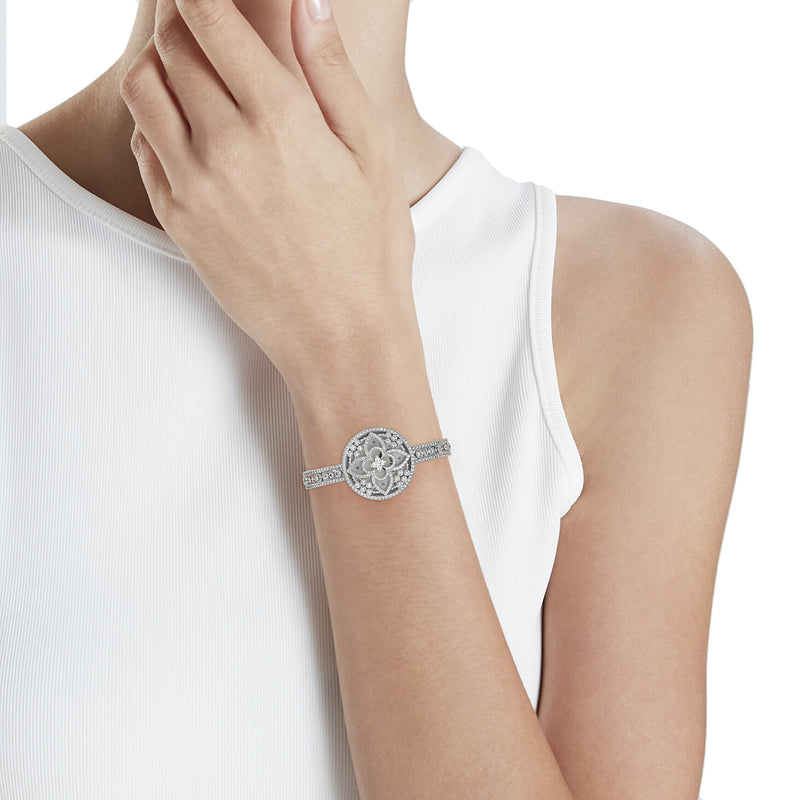 Louis Vuitton - Ladies Diamond Tambour - Metal Bracelet