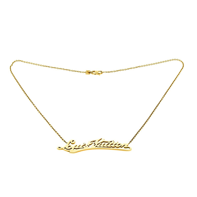 Louis Vuitton gold necklace