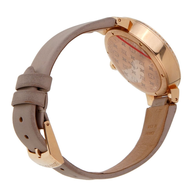 Louis Vuitton Automatic watches Black Pink gold ref.565794 - Joli Closet