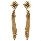 Louis Vuitton Yellow Gold Tassel Drop Earrings