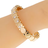 Marina B Diamond Yellow Gold Cuff Bangle Bracelet 0001295