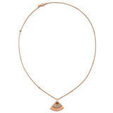 Mauboussin Rose Gold Diamond Fan Pendant Necklace 0003070