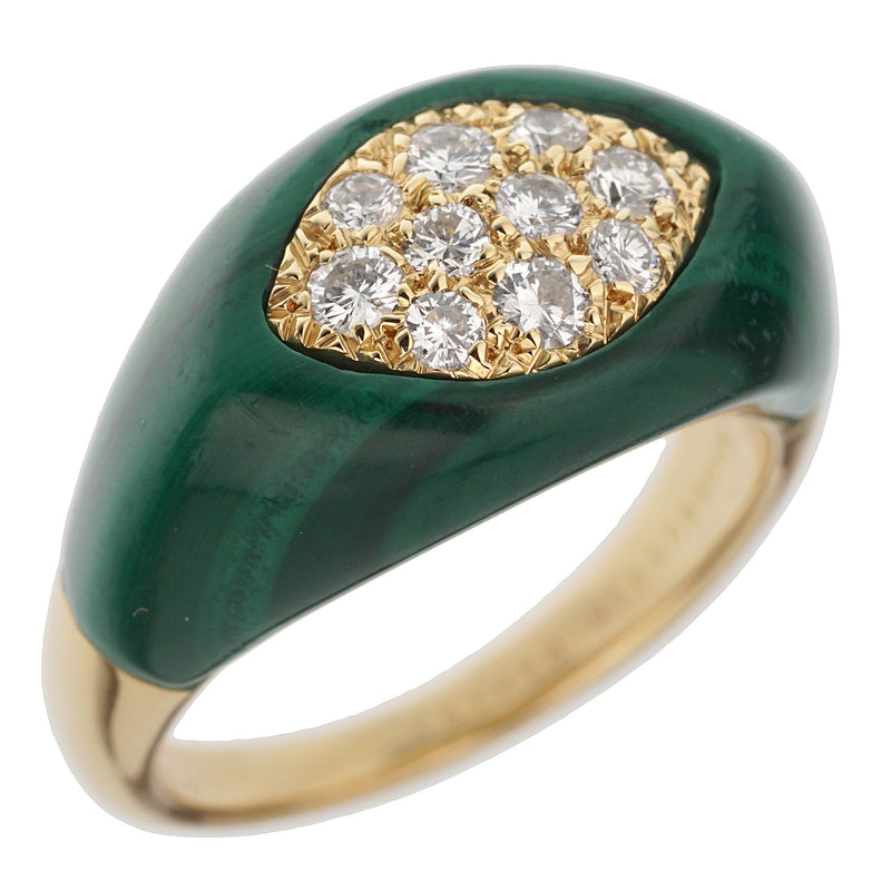 Vintage Malachite Engagement Ring