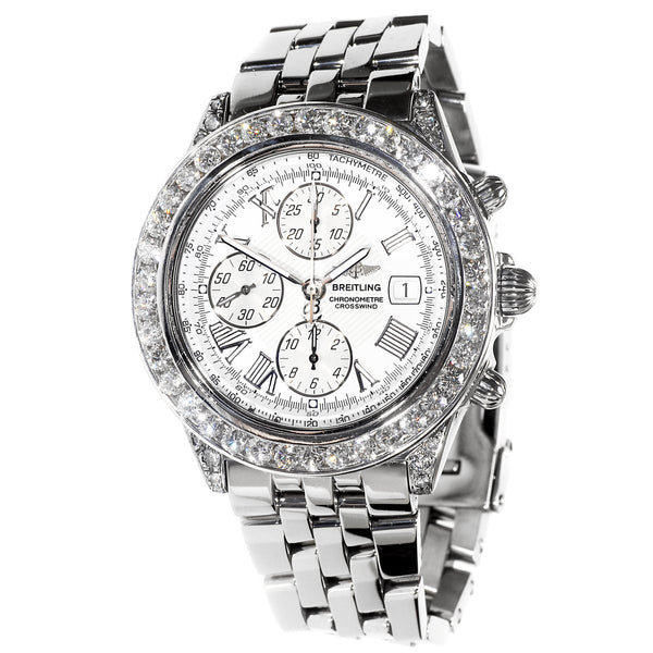 Mens Breitling Crosswind Diamond Watch 261235000000-2