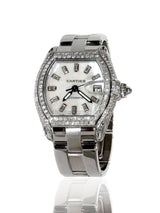 Mens Cartier Roadster Stainless Steel Diamond Watch 251292000000