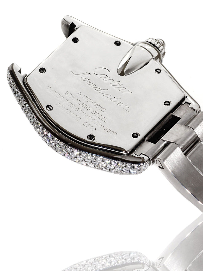 Mens Cartier Roadster Stainless Steel Diamond Watch 251292000000