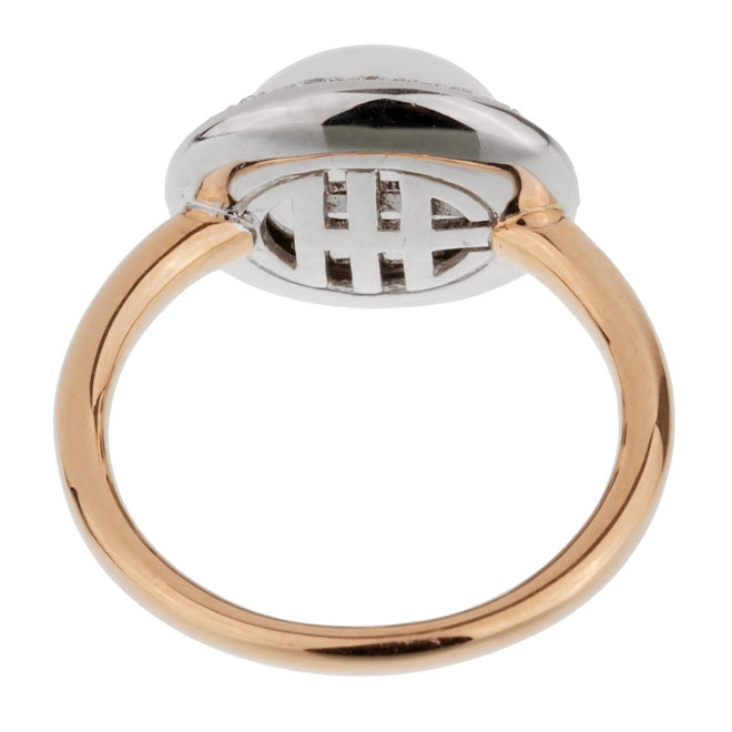 Mimi Milano Agate Diamond Rose Gold Ring 0002501