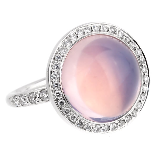 Mimi Milano Lavender Moonstone White Gold Diamond Ring 0000999