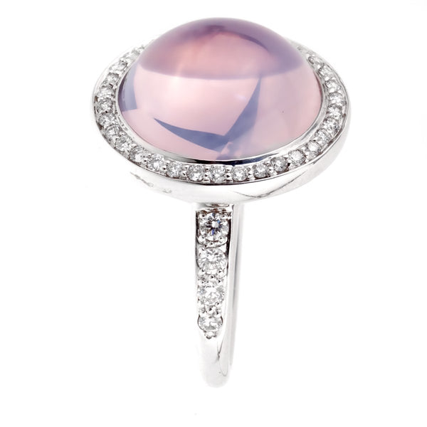 Mimi Milano Lavender Moonstone White Gold Diamond Ring 0000999