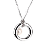 Mimi Milano Pearl White Gold Necklace 00001014