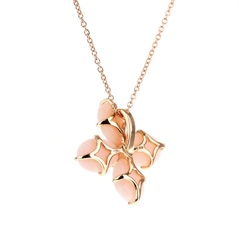 Mimi Milano Pink Opal Sapphire Rose Gold Necklace 0001006