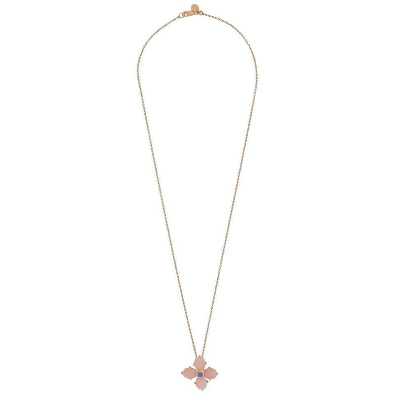 Mimi Milano Pink Opal Sapphire Rose Gold Necklace 0001006