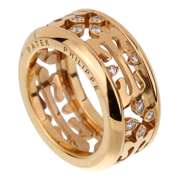Patek Philippe Calatrava Diamond Rose Gold Ring 0001932