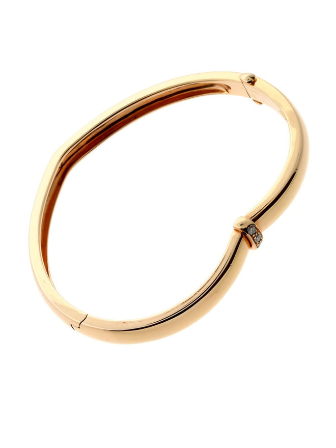 Piaget Diamond Heart Bangle Rose Gold PGT9859