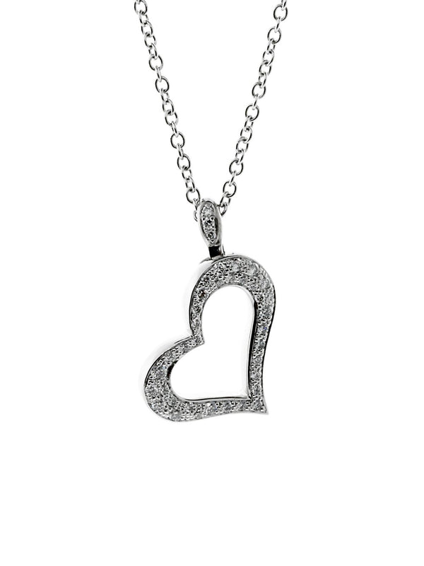 Piaget Diamond Heart White Gold Necklace 0000291