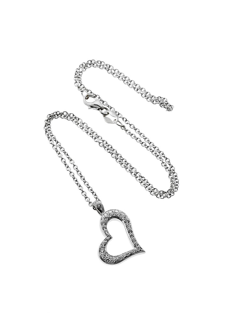 Piaget Diamond Heart White Gold Necklace 0000291