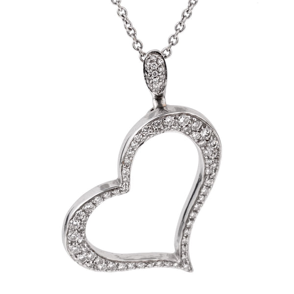 Piaget Diamond Heart White Gold Necklace 0001967