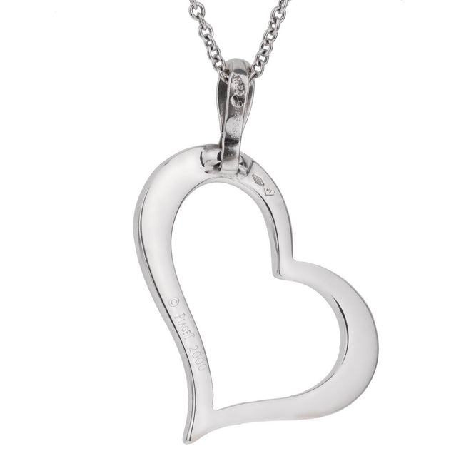 Piaget Diamond Heart White Gold Necklace 0001967