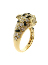 Piaget Panther Diamond Onyx Gold Ring 0000293