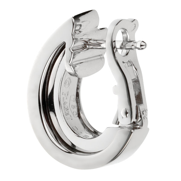 Piaget Possesion Diamond White Gold Hoop Earrings 0001905