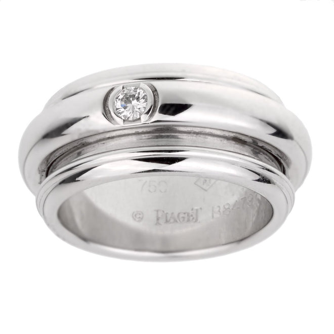 Piaget Possession White Gold Diamond Band Ring Sz 9 0001910
