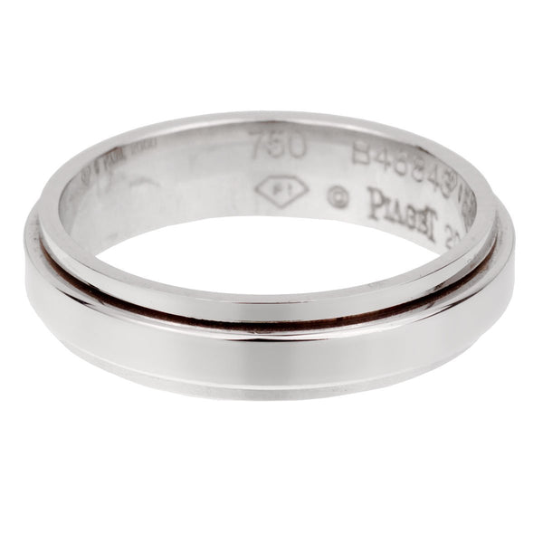 Piaget Possession White Gold Spinning Band Ring Sz 7 0001921