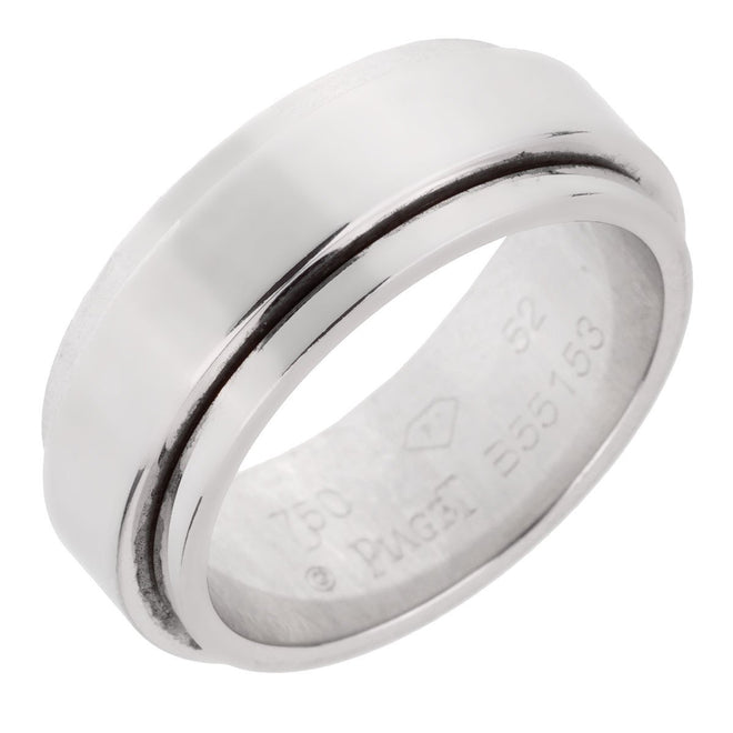 Piaget Possession White Gold Spinning Ring Sz 6 0001971