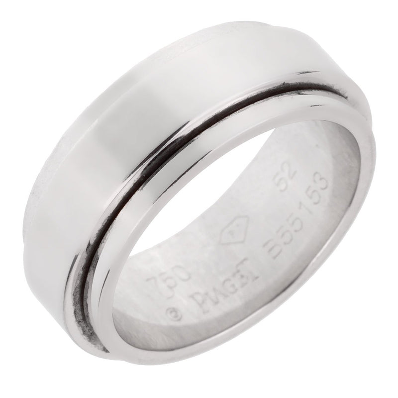 Piaget Possession White Gold Spinning Ring Sz 6 0001971