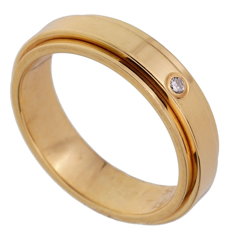 Piaget Possession Yellow Gold Diamond Spinning Ring Sz 5 1 2 Opulent Jewelers