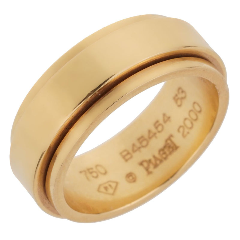 Piaget Possession Yellow Gold Spinning Ring Sz 6 1/2 0001970